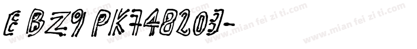 E BZ9 PK748203字体转换